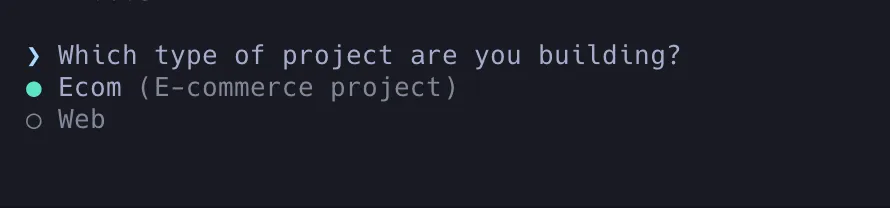 Create new frend front project