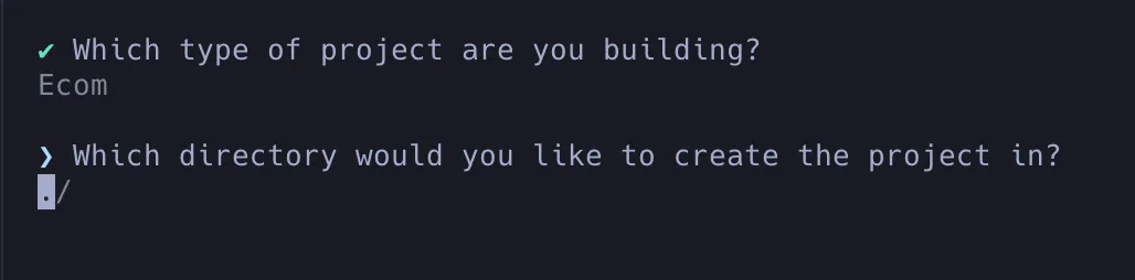 Create new frend front project